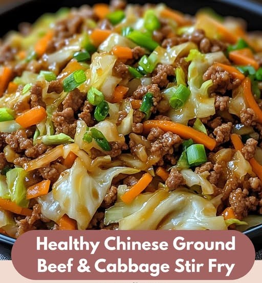 Thumbnail for Healthy Chinese Ground Beef & Cabbage Stir Fry