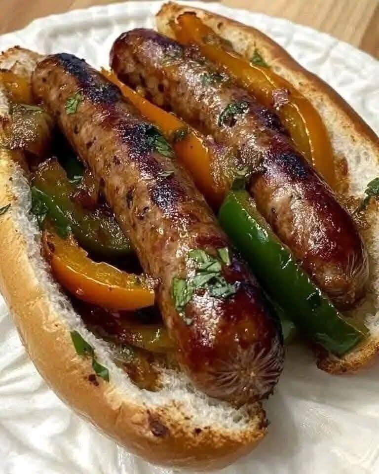 Thumbnail for Easy Sausage Peppers and Onions