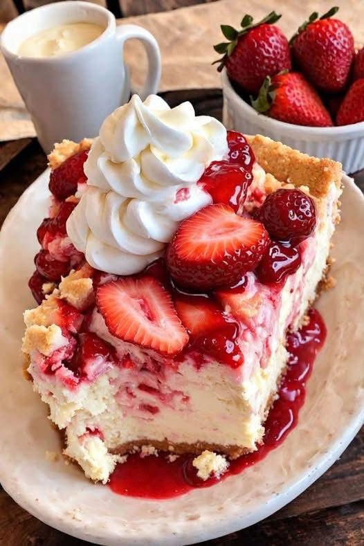 Thumbnail for Strawberry Cheesecake Dump Cake