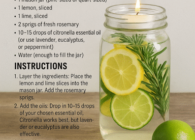 Thumbnail for How To Make All-Natural Mosquito Repellent Using a Mason Jar