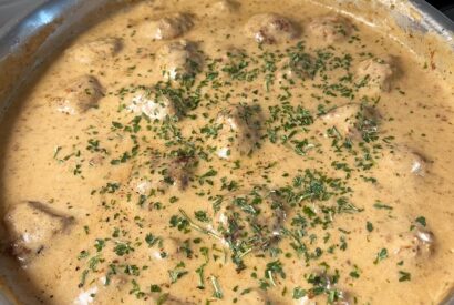 Thumbnail for Meatball Stroganoff with Dreamy Cream Sauce