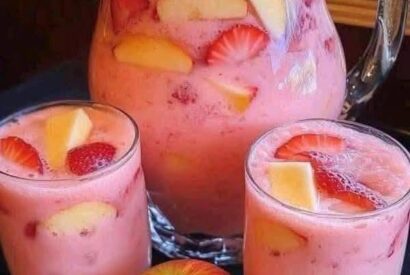 Thumbnail for Creamy Strawberry Apple Punch