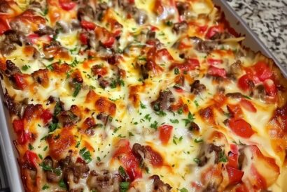 Thumbnail for Philly Cheesesteak Casserole