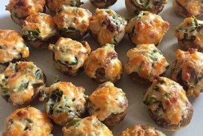 Thumbnail for Savory Crab Stuffed Mushrooms