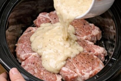 Thumbnail for Slow Cooker 3-Ingredient Creamy Pork Chops