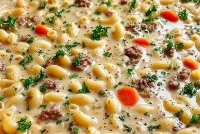 Thumbnail for Winter Comfort Creamy Sausage Pasta Soup