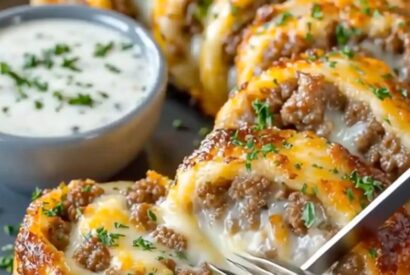 Thumbnail for Cheesy Ground Beef Roll