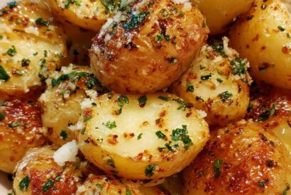 Thumbnail for Roasted Garlic Butter Parmesan Potatoes