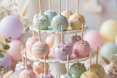Thumbnail for Pastel Rainbow Cake Pops 🌈
