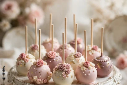 Thumbnail for Vintage Rose Cake Pops: A Beautiful Floral Dessert for Weddings & Parties